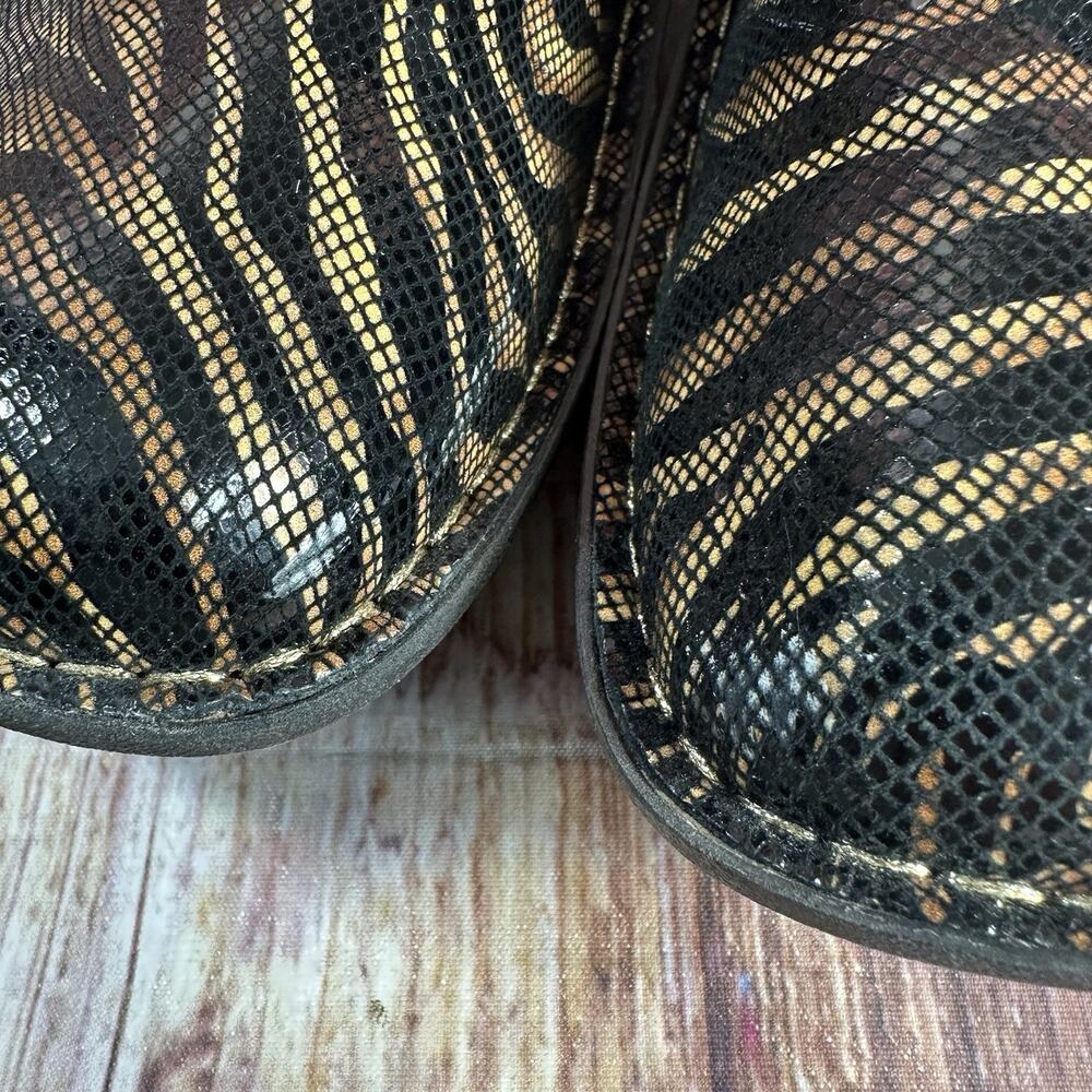 Alegria Classic SAFARI Size EU 40 US 9.5-10 Leather Mule Clogs Wedge Shoes Slide - Picture 3 of 10